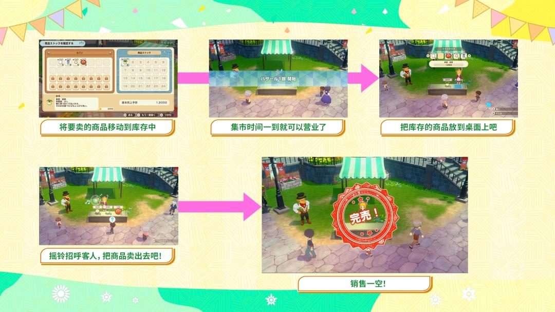 牧场物语 来吧！风之繁华集市 集市系统介绍_牧场物语精灵驿站赚钱_牧场物语 来吧！风之繁华集市 集市摆设