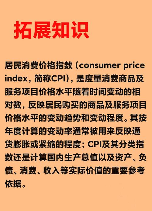 居民消费价格指数（CPI）：反映消费品及服务价格变动的宏观指标？