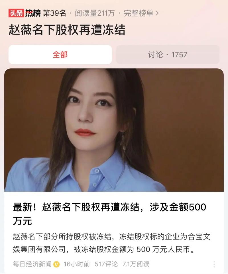 赵薇30.6亿元收购款竟为借的？万家文化披露权益变动引问询